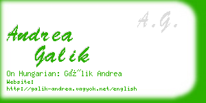 andrea galik business card